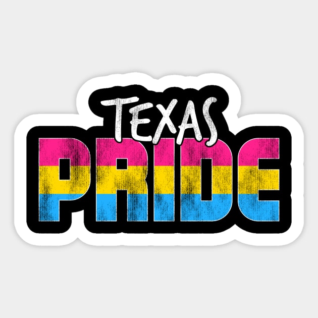 Texas Pride Pansexual Flag Sticker by wheedesign